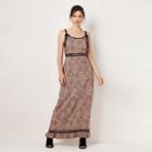Women's Lc Lauren Conrad Paisley Empire Maxi Dress, Size: Large, Black