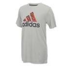 Boys 8-20 Adidas Climalite Badge Of Sport Tee, Size: Xl, Silver