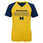 Girls 7-16 Michigan Wolverines Decoder Tee, Size: Xl 16, Gold