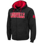 Men's Louisville Cardinals Full-zip Fleece Hoodie, Size: Xxl, Med Grey