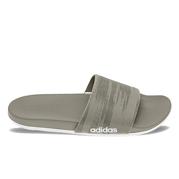 Adidas Adilette Cloudfoam Plus Men's Slide Sandals, Size: 10, Med Beige