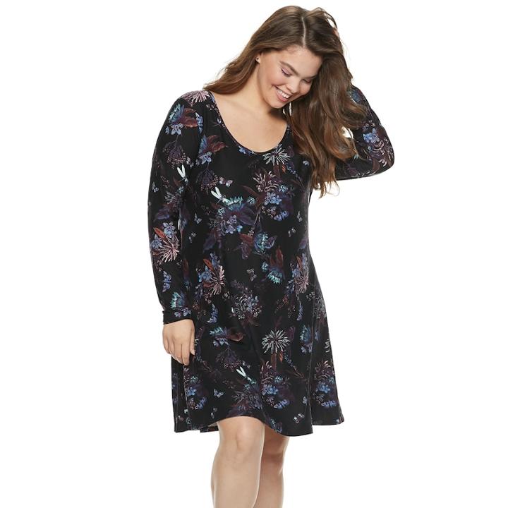 Juniors' Plus Size Mudd&reg; Strappy Back Dress, Teens, Size: 2xl, Oxford