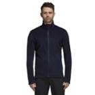 Men's Adidas Outdoor Terrex Tivid Ii Fleece Jacket, Size: Medium, Med Blue