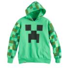 Boys 8-20 Minecraft Creeper Hoodie, Size: Large, Green