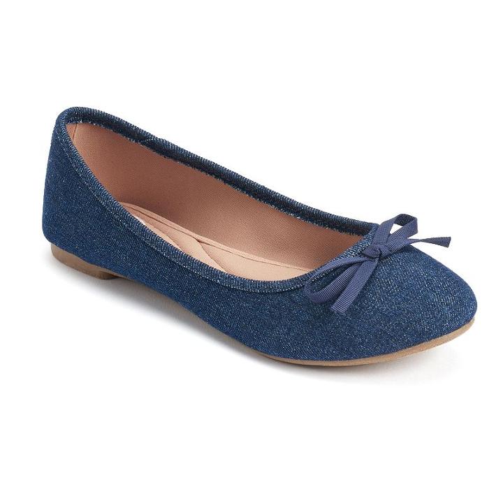 So&reg; Boat Women's Ballet Flats, Size: Medium (6), Blue