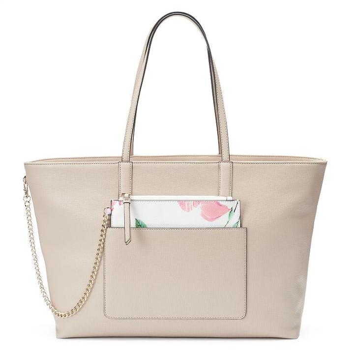 Apt. 9&reg; Jade Soft Tote With Removable Pouch, Women's, Light Grey