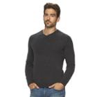Men's Marc Anthony Slim-fit Cashmere V-neck Sweater, Size: Xl, Dark Grey