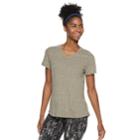 Women's Tek Gear&reg; Essential V-neck Short Sleeve Tee, Size: Xl, Dark Green