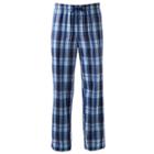 Men's Croft & Barrow&reg; True Comfort Woven Lounge Pants, Size: Large, Dark Blue