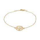 14k Gold Tree Of Life Bracelet, Women's, Size: 7, Yellow