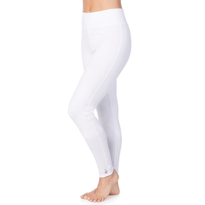Women's Cuddl Duds Far-infrared Enhance Leggings, Size: Medium, White