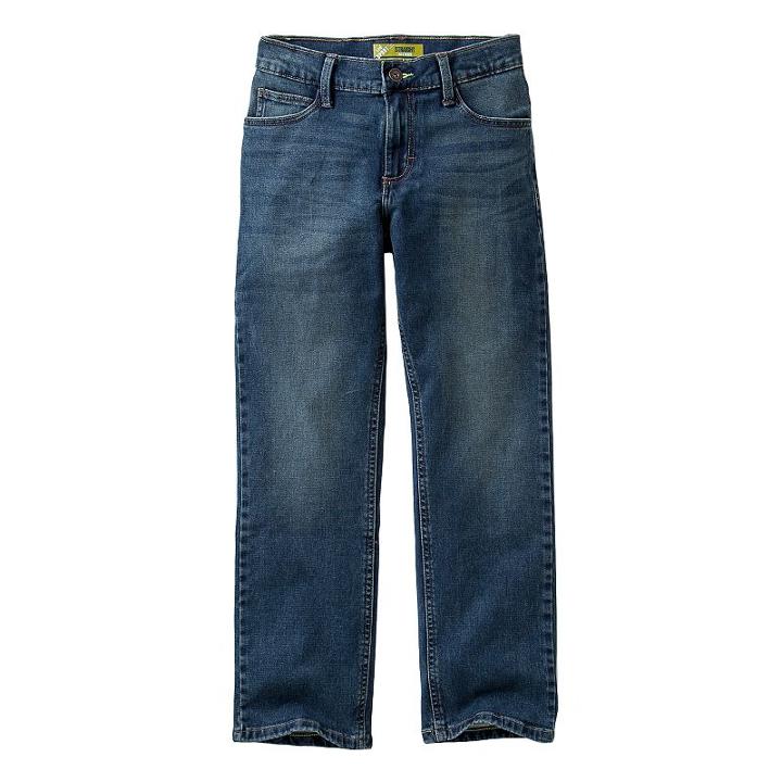 Boys 8-20 Lee Straight-fit Stretch Jeans, Boy's, Size: 12, Med Blue