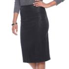 Women's Apt. 9&reg; Tummy Control Pull-on Pencil Skirt, Size: Medium, Black