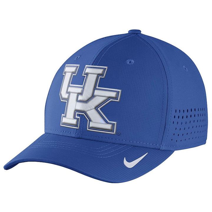 Men's Nike Kentucky Wildcats Dri-fit Vapor Sideline Flex-fit Cap, Ken Blue