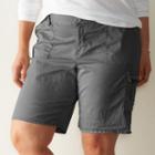 Plus Size Sonoma Goods For Life&trade; Cargo Bermuda Shorts, Women's, Size: 20 W, Grey