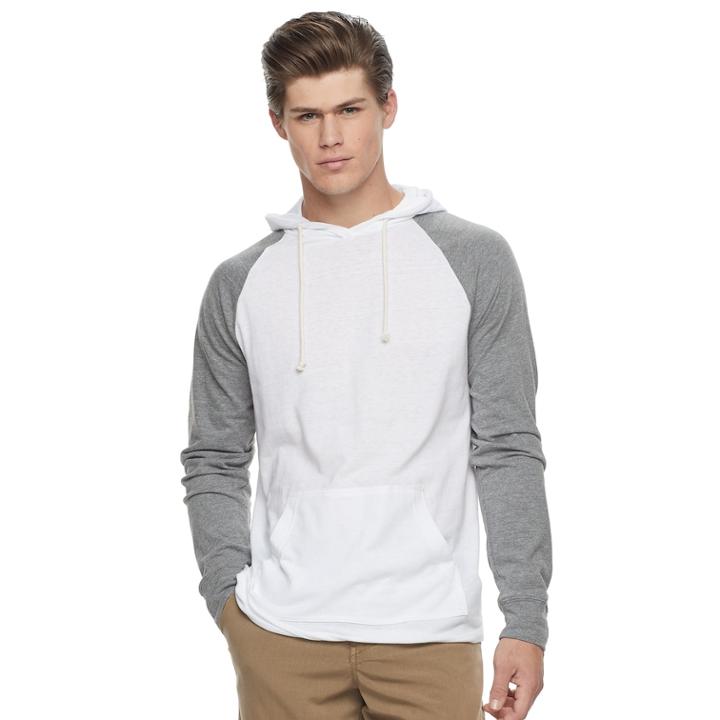 Men's Urban Pipeline Raglan Hoodie, Size: Medium, White