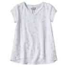 Girls 4-10 Jumping Beans&reg; Slubbed Foil Print Tee, Girl's, Size: 8, White