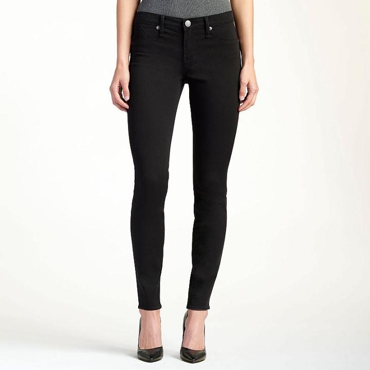 Women's Rock & Republic&reg; Kashmiere Black Jean Leggings, Size: 4 - Regular