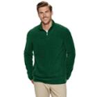 Big & Tall Croft & Barrow&reg; Classic-fit Extra-soft Arctic Fleece Quarter-zip Pullover, Men's, Size: 4xb, Dark Green