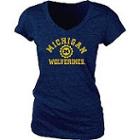 Women's Michigan Wolverines Pass Rush Tee, Size: Small, Blue (navy)