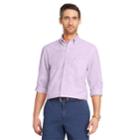 Men's Izod Classic-fit Essential Solid Woven Button-down Shirt, Size: Small, Brt Purple