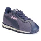 Puma Turin Denim Ac Toddler Girls' Shoes, Girl's, Size: 8 T, Blue