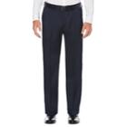 Big & Tall Savane Straight-fit Stretch Crosshatch Pleated Dress Pants, Men's, Size: 46x34, Turquoise/blue (turq/aqua)
