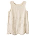 Girls 4-12 Sonoma Goods For Life&trade; Scalloped Embellished Tank Top, Girl's, Size: 8, White Oth