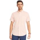Men's Izod Advantage Cool Fx Regular-fit Plaid Moisture-wicking Button-down Shirt, Size: Medium, Drk Orange