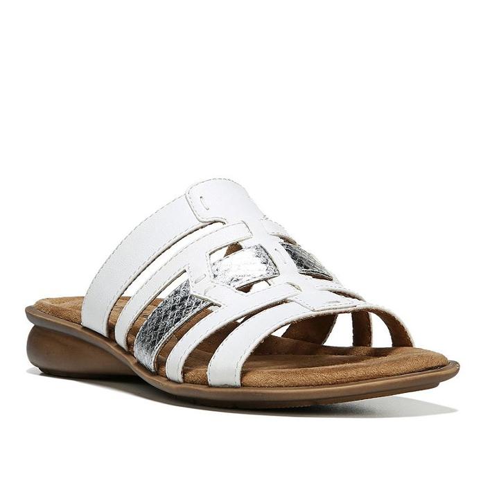Naturalsoul By Naturalizer Joliet Women's Wedge Sandals, Size: 9.5 Wide, White