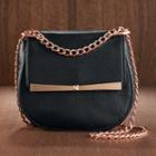 Lc Lauren Conrad Runway Collection Leather Bow Mini Crossbody Bag, Women's, Grey