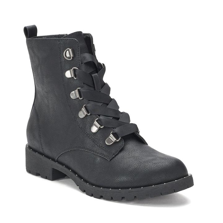 So&reg; Sugarmaple Women's Combat Boots, Size: Medium (8), Oxford