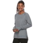 Women's Tek Gear&reg; Vented Long Sleeve Top, Size: Small, Dark Grey