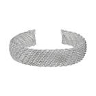 Sterling Silver Mesh Cuff Bracelet, Women's