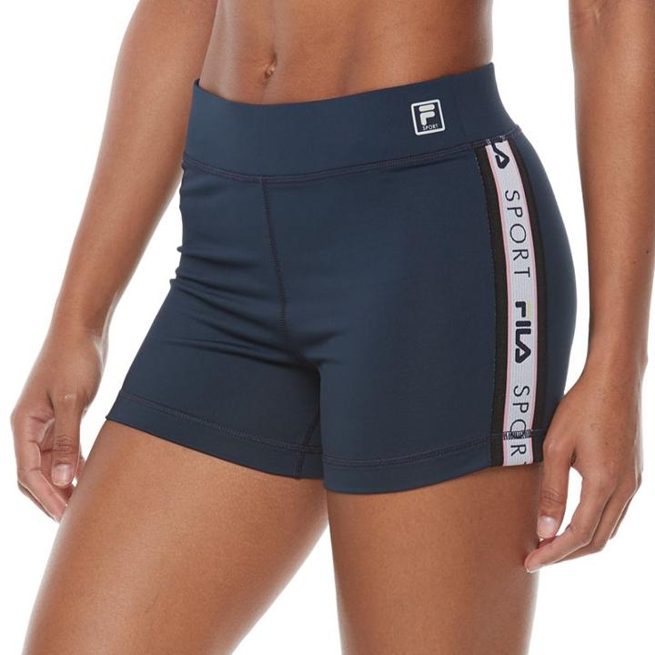 Women's Fila Sport&reg; Compression Running Shorts, Size: Medium, Blue (navy)