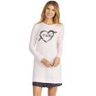 Women's Cuddl Duds Sleep Shirt, Size: Large, Grey (charcoal)
