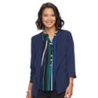 Women's Dana Buchman Flyaway Blazer, Size: Large, Blue