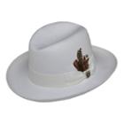 Stacy Adams Toyo Homburg Hat - Men, Size: Large, White