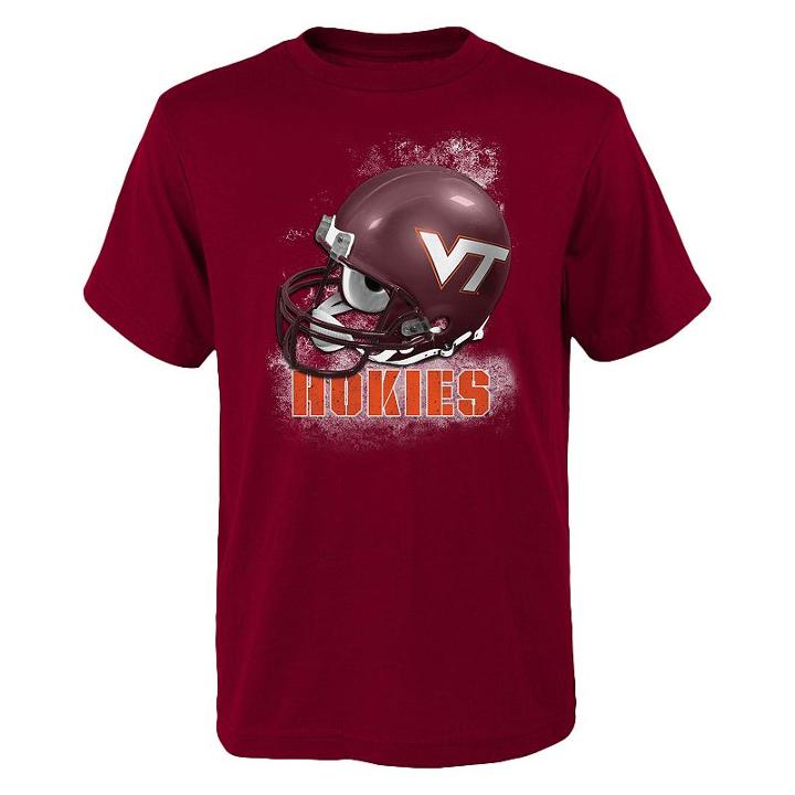 Boys 4-7 Virginia Tech Hokies Helmet Tee, Boy's, Size: M(5/6), Red