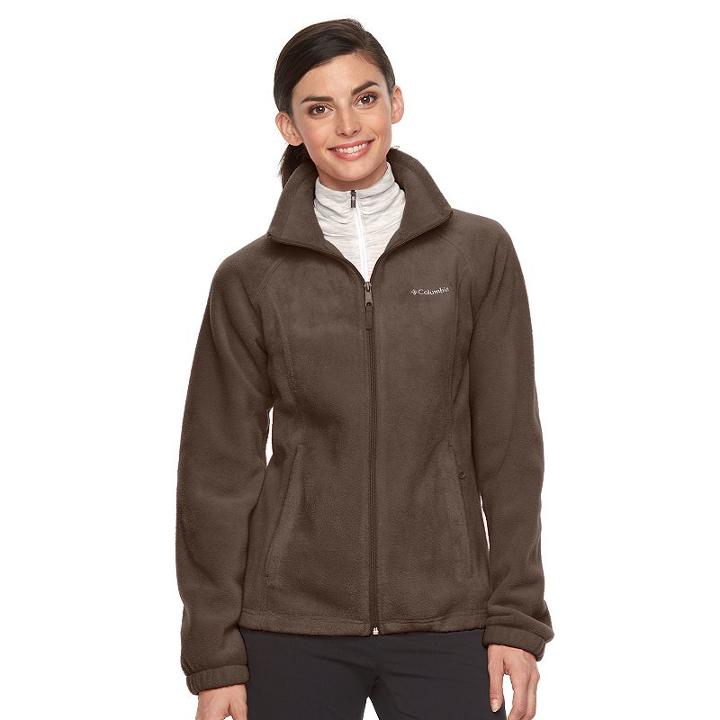 Women's Columbia Three Lakes Fleece Jacket, Size: Large, Beige Oth