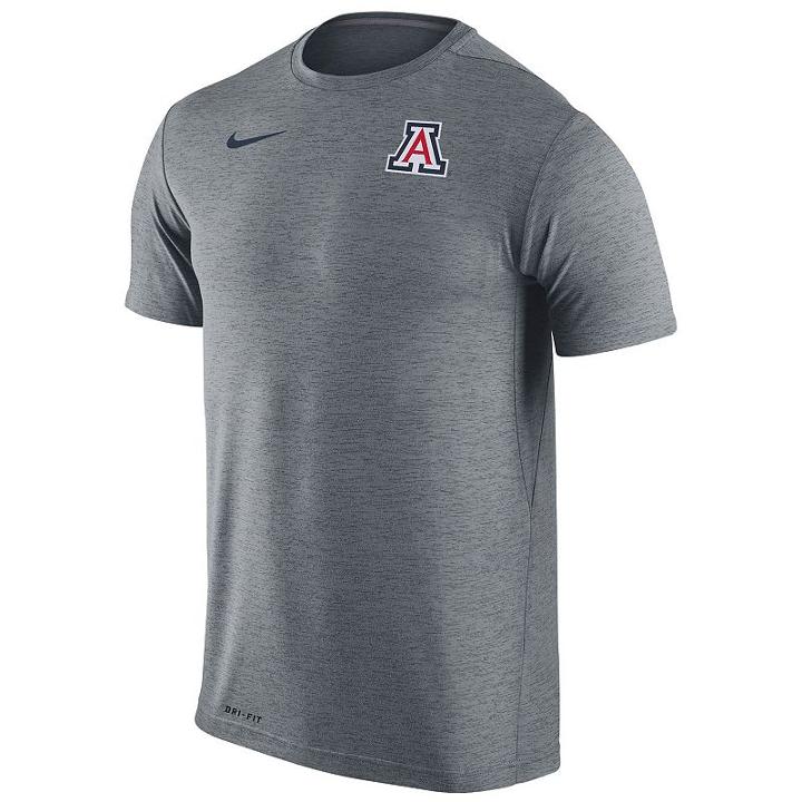 Men's Nike Arizona Wildcats Dri-fit Touch Tee, Size: Medium, Grey