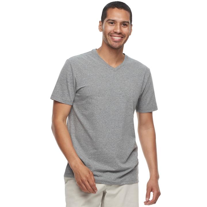 Men's Sonoma Goods For Life&trade; Flexwear V-neck Tee, Size: Xxl, Black