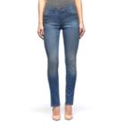 Women's Rock & Republic&reg; Berlin Slit Skinny Jeans, Size: 14 Avg/reg, Med Blue
