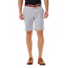Men's Haggar&reg; Cool 18&reg; Flat-front Plaid Shorts, Size: 44, Dark Blue