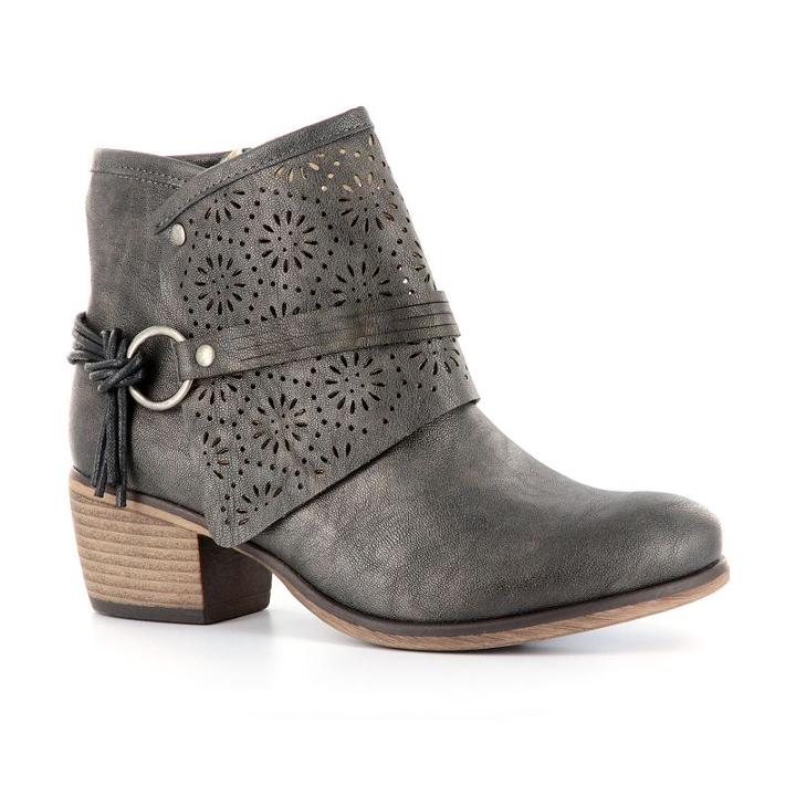 Corkys Tootsie Women's Ankle Boots, Size: 6, Med Grey
