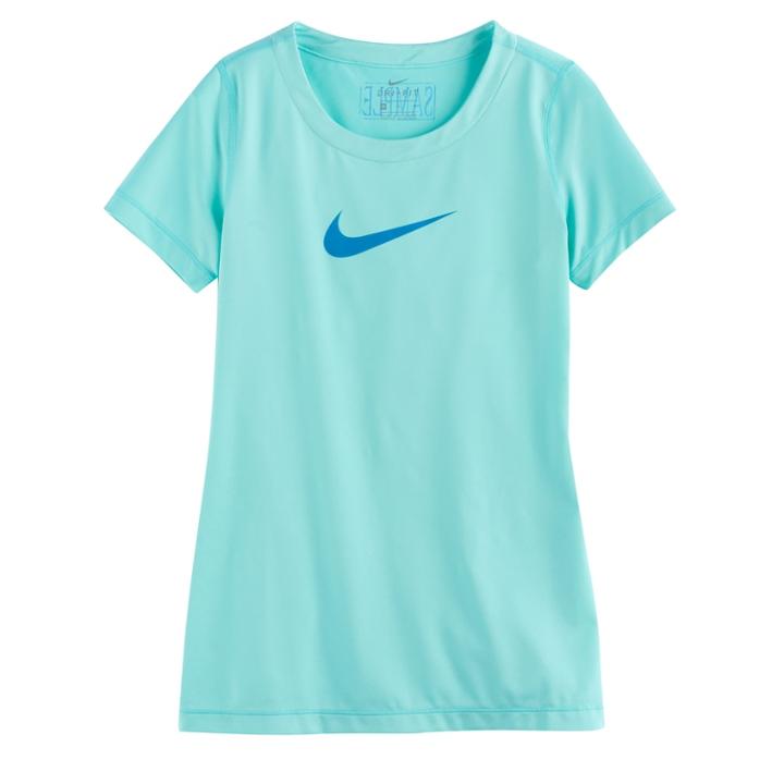 Girls 7-16 Nike Dri-fit Training Tee, Size: Xl, Turquoise/blue (turq/aqua)