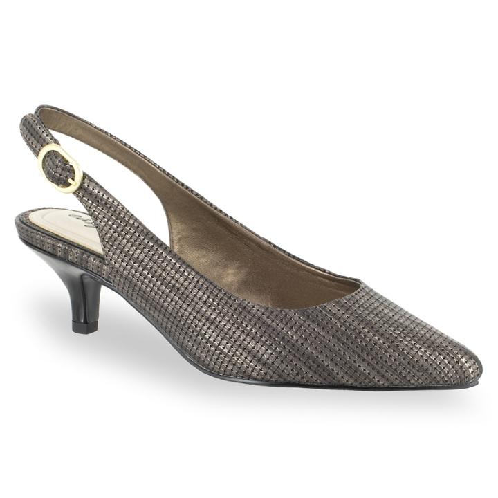 Easy Street Faye Women's Slingback Heels, Size: 8.5 Ww, Brown