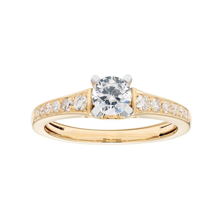 14k Gold 3/4 Carat T.w. Igl Certified Diamond Engagement Ring, Women's, Size: 7, White