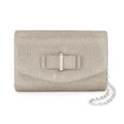 Gunne Sax By Jessica Mcclintock Alexis Glitter Clutch, Women's, Beige Oth