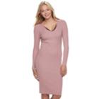 Juniors' Almost Famous Ribbed Lace Inset Dress, Teens, Size: Small, Lt Purple
